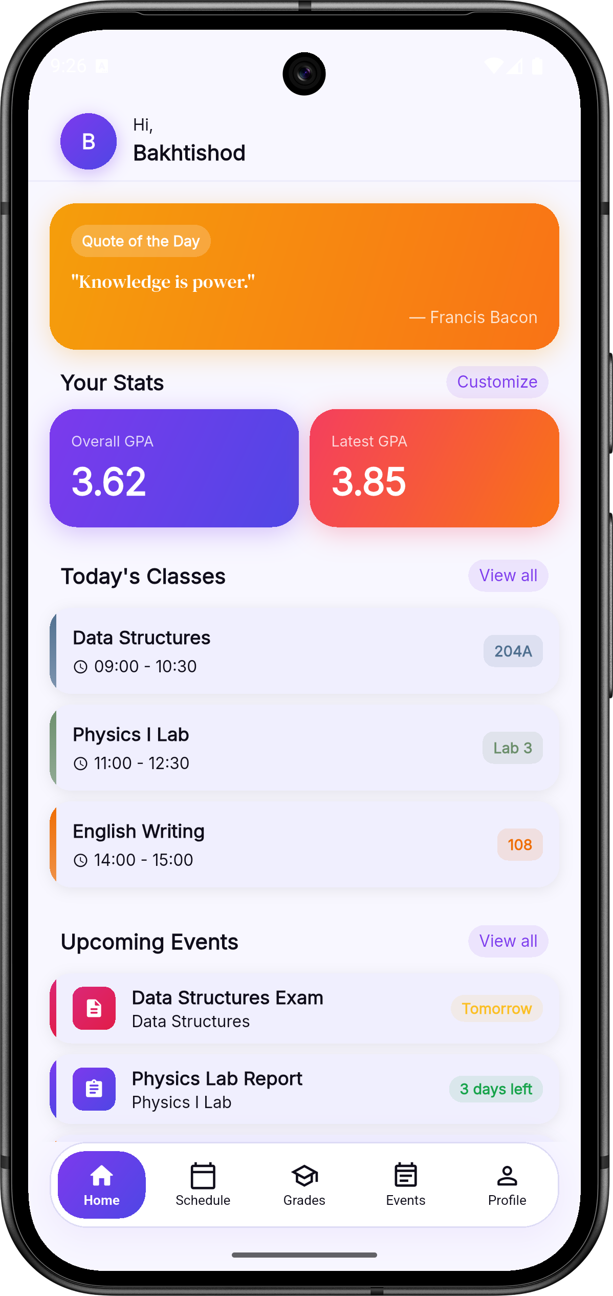 Student Assistant screenshot 1